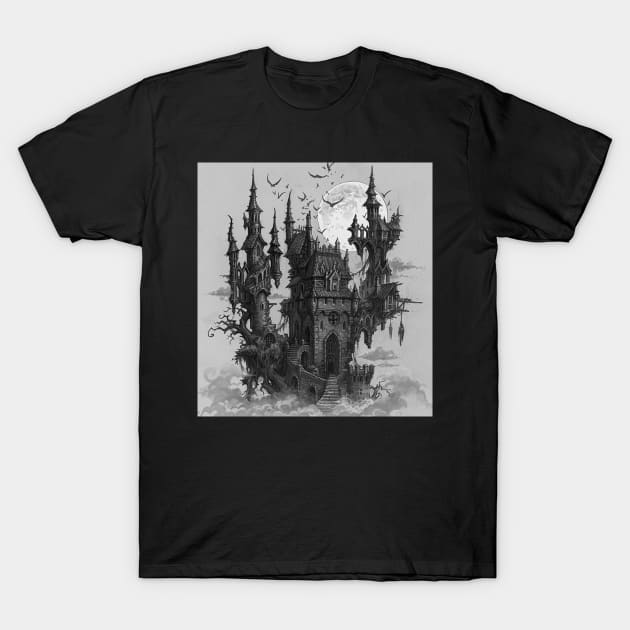 Dark Castle T-Shirt by NOMAD73